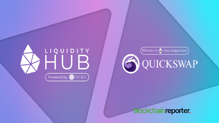 Launch of Orbs Liquidity Hub on Ethereum through a Partnership with QuickSwap